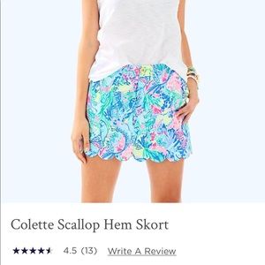 Lilly Colette Scallop Hem Skort Mermaids Cove